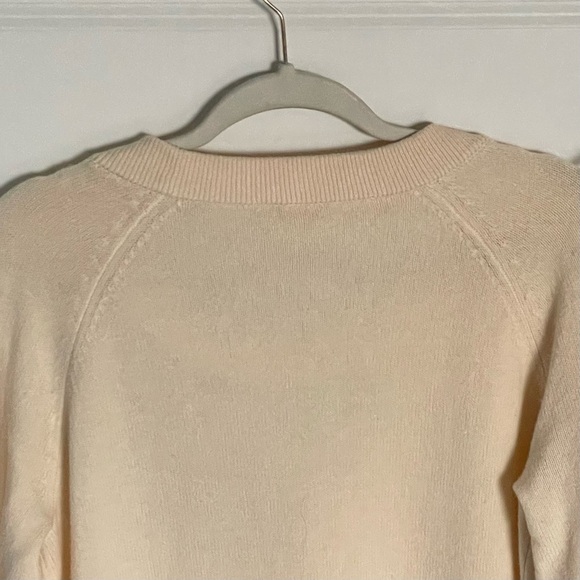 Kate Spade Wool Cream Black Bow Crewneck Sweater - 35608 - Picture 7 of 12